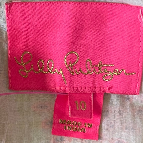 #319, Lilly Pulitzer, NWT, eyelet, lined spring dress, size 10 - Picture 4 of 5